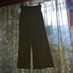 Olive green flow pants